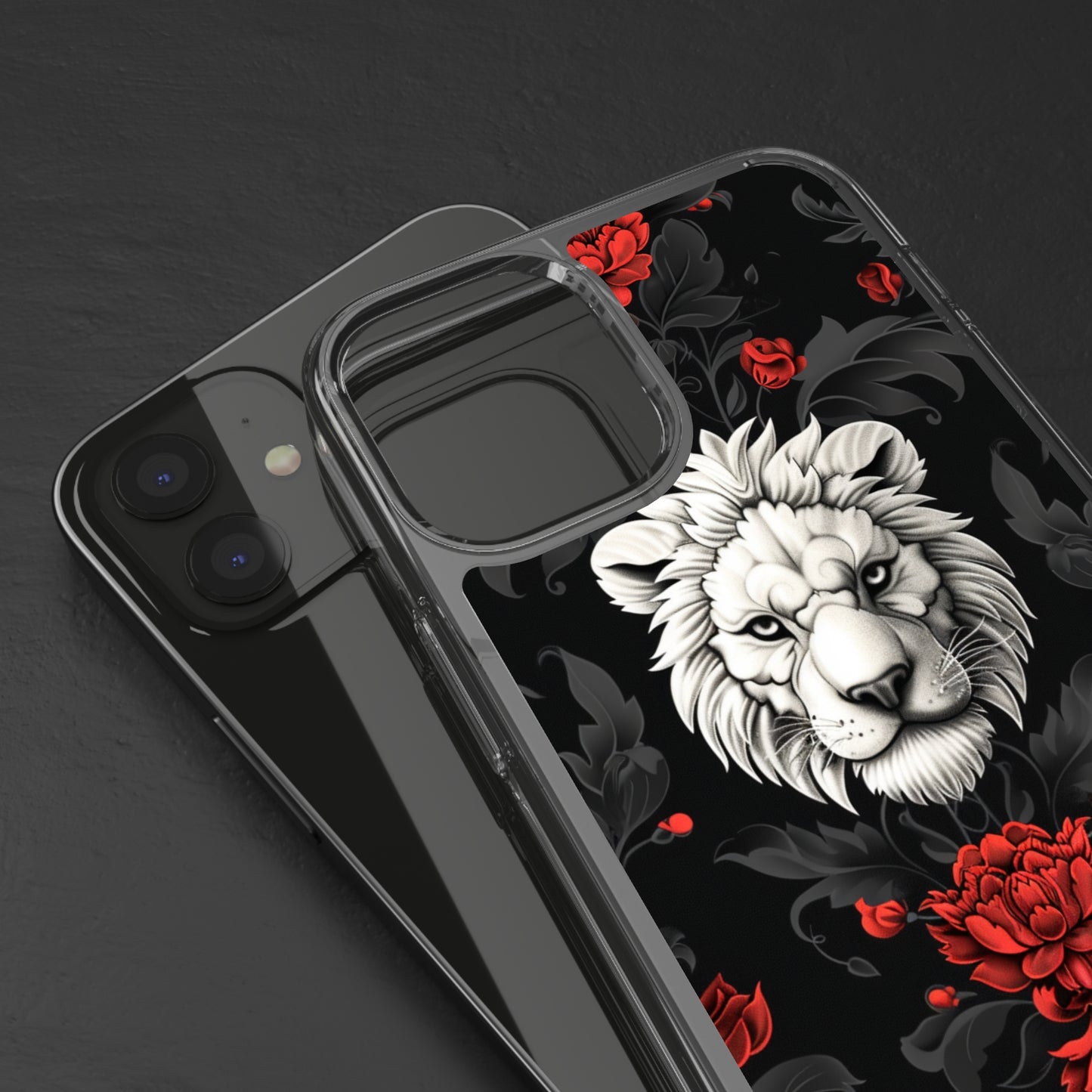 Clear Phone Cases White Lion