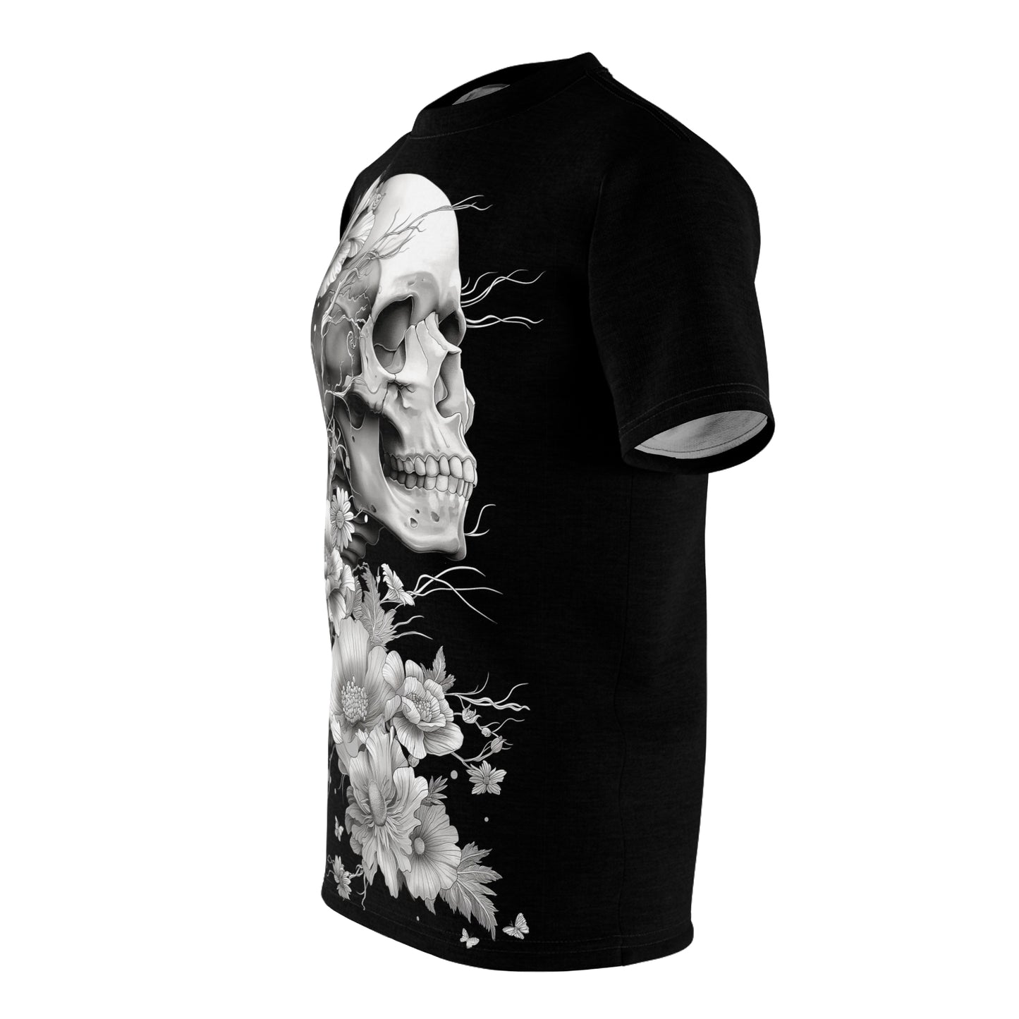 Graphic Tee White Skull