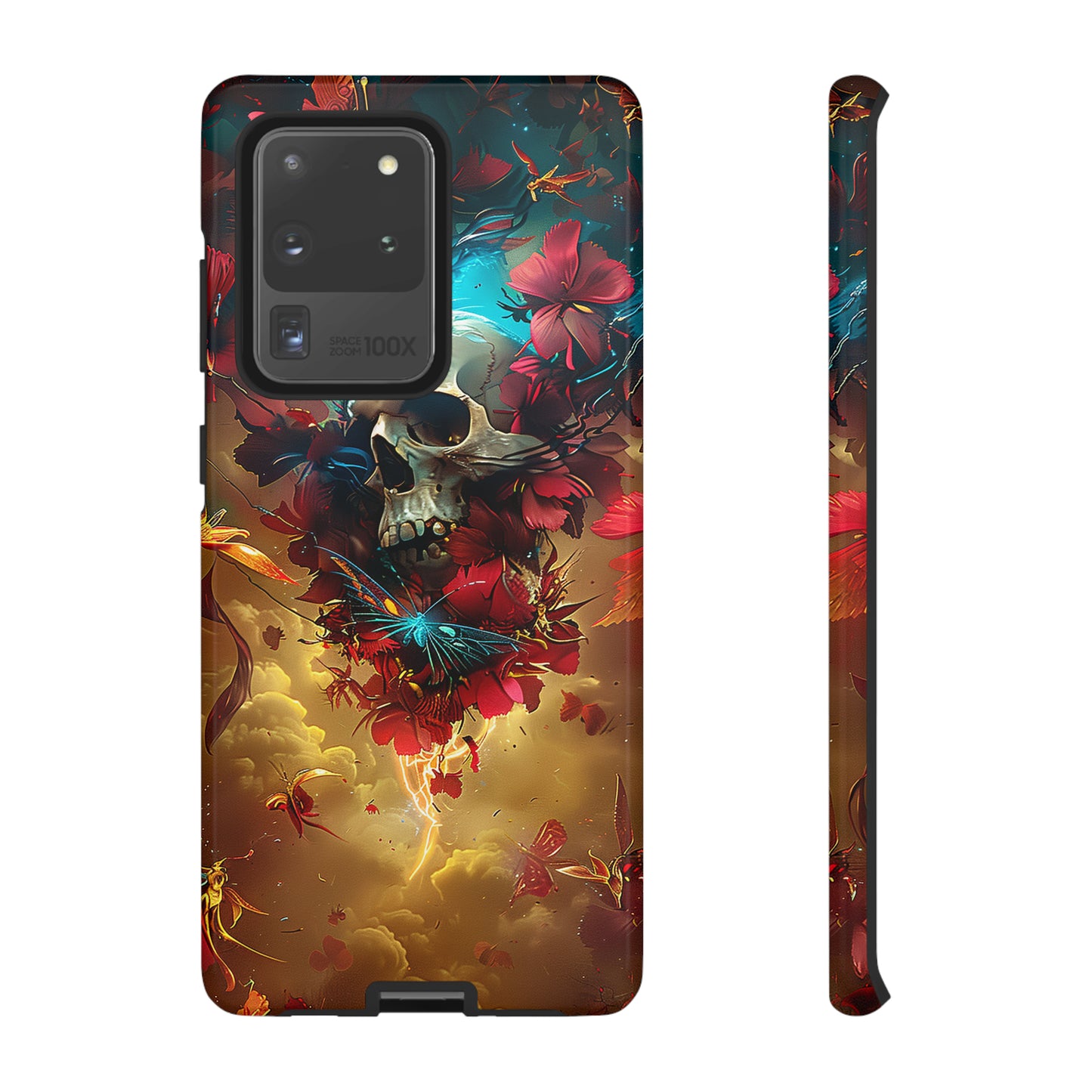 Tough Phone Cases Eternal Bloom Skull