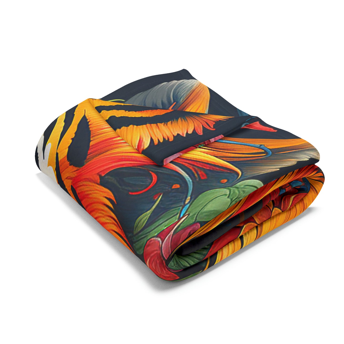 Arctic Fleece Blanket Graphic Graffiti Tiger