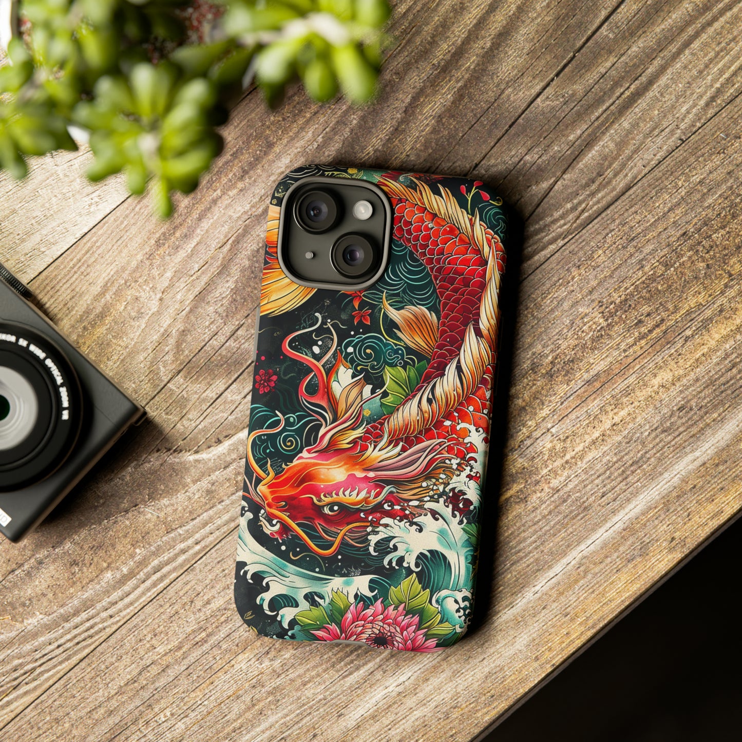 Tough Phone Case Japanese Koi Fish