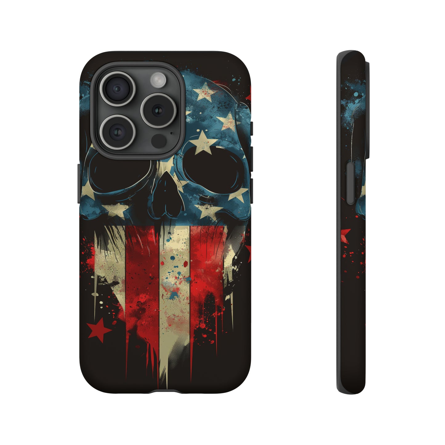 Tough Phone Cases Skull and Flag