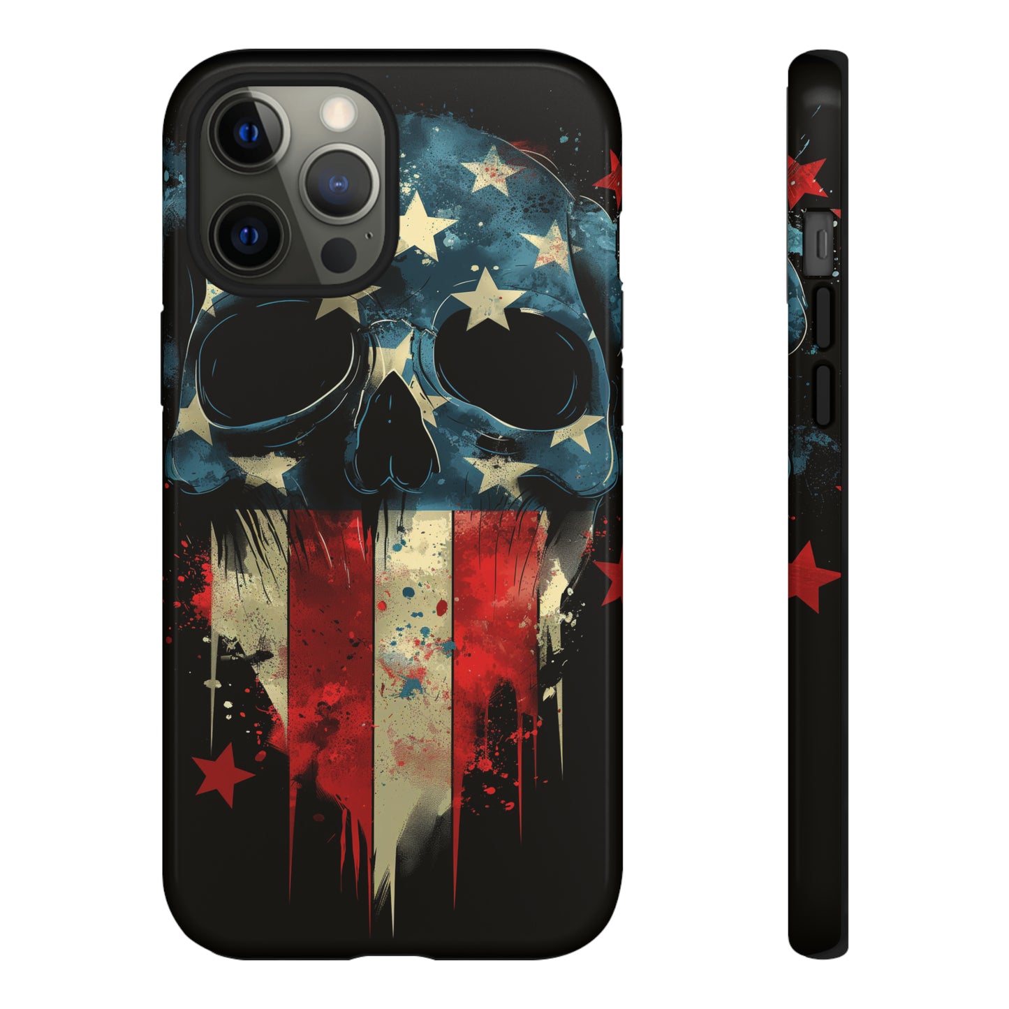 Tough Phone Cases Skull and Flag