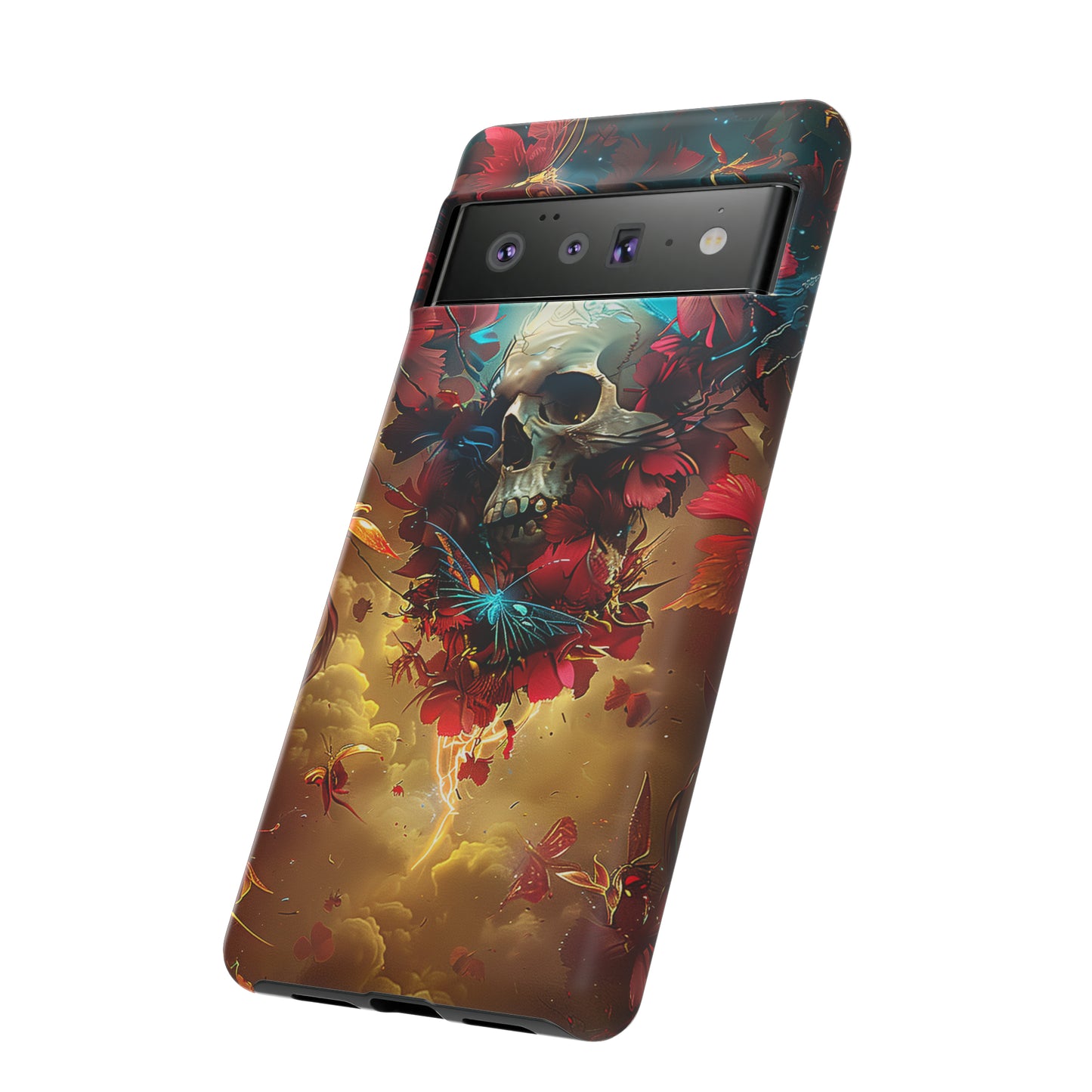 Tough Phone Cases Eternal Bloom Skull