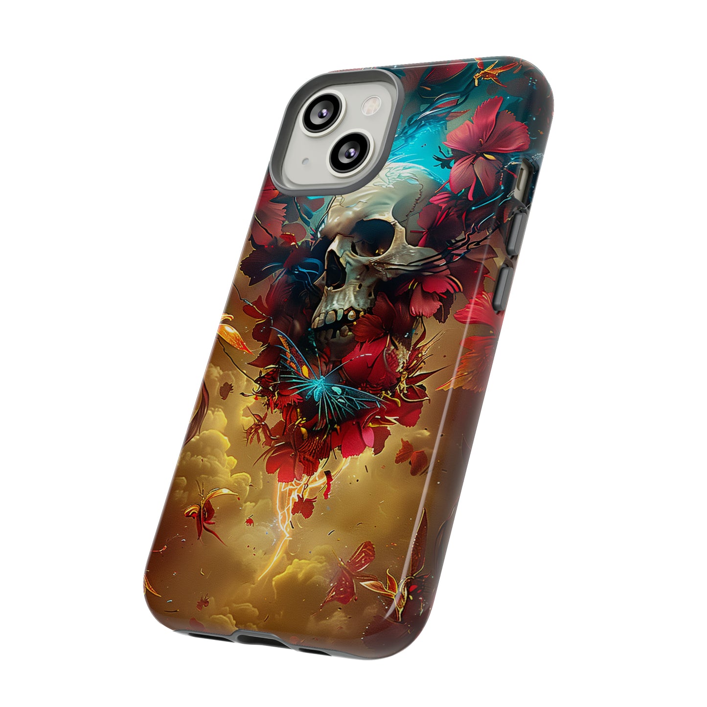 Tough Phone Cases Eternal Bloom Skull