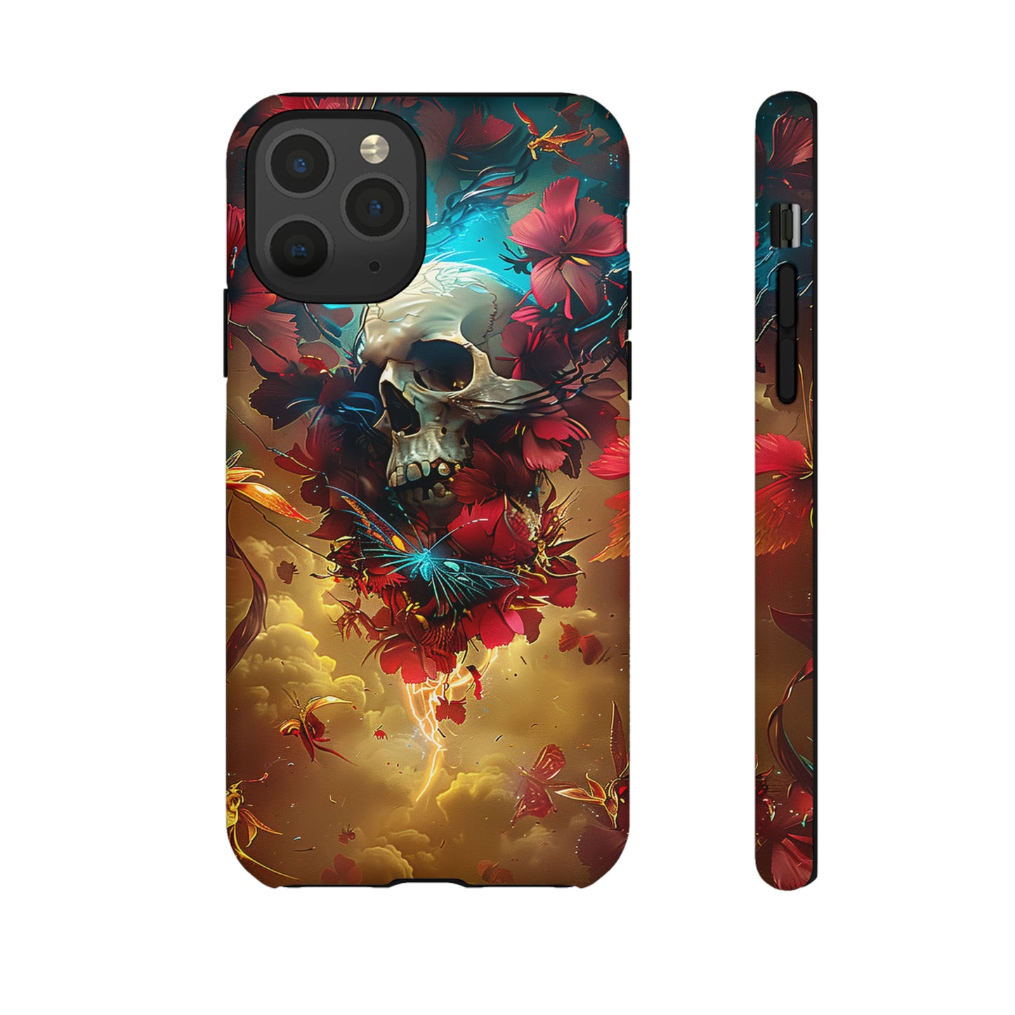 Tough Phone Cases Eternal Bloom Skull