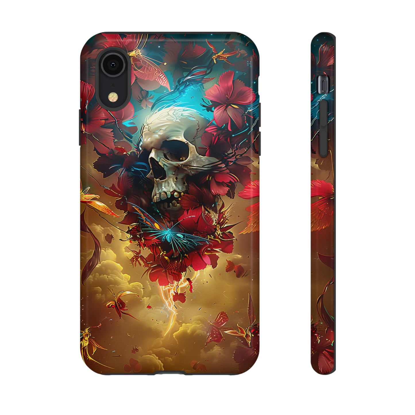 Tough Phone Cases Eternal Bloom Skull