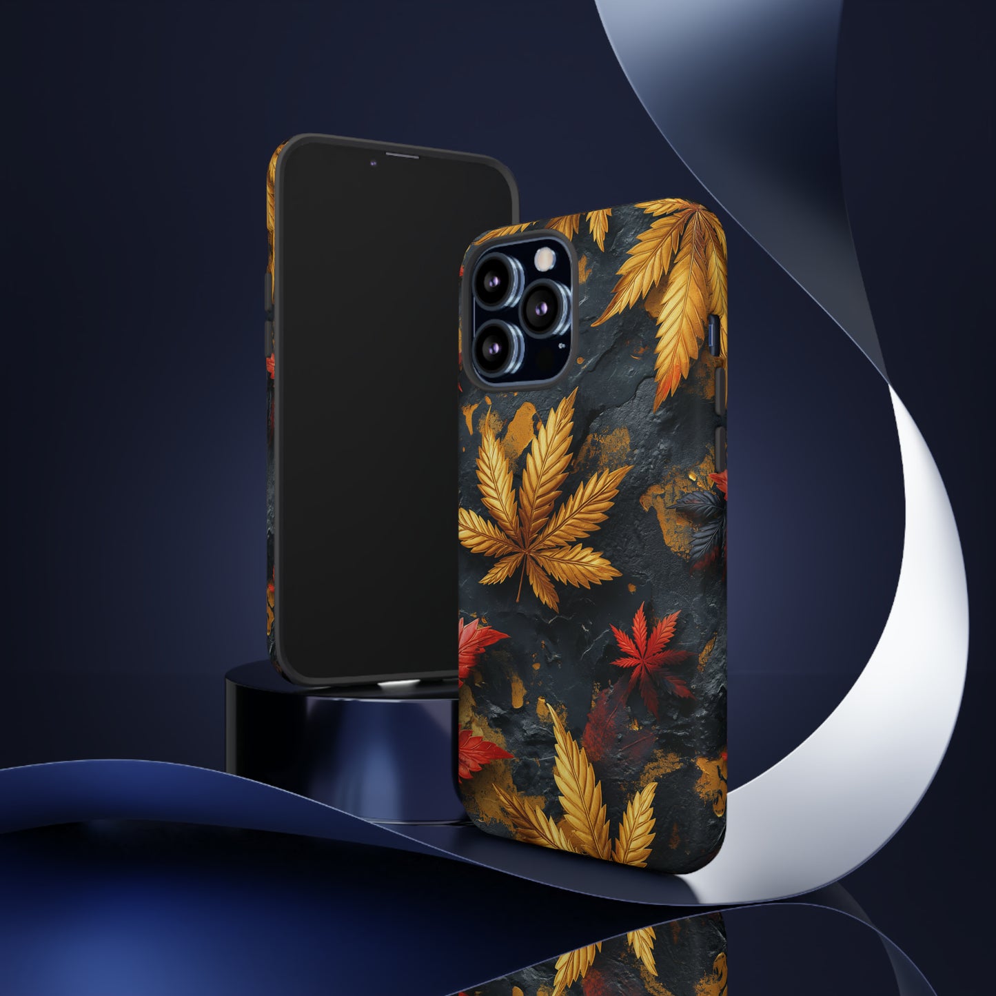 Tough Phone Case Cannabis Gold