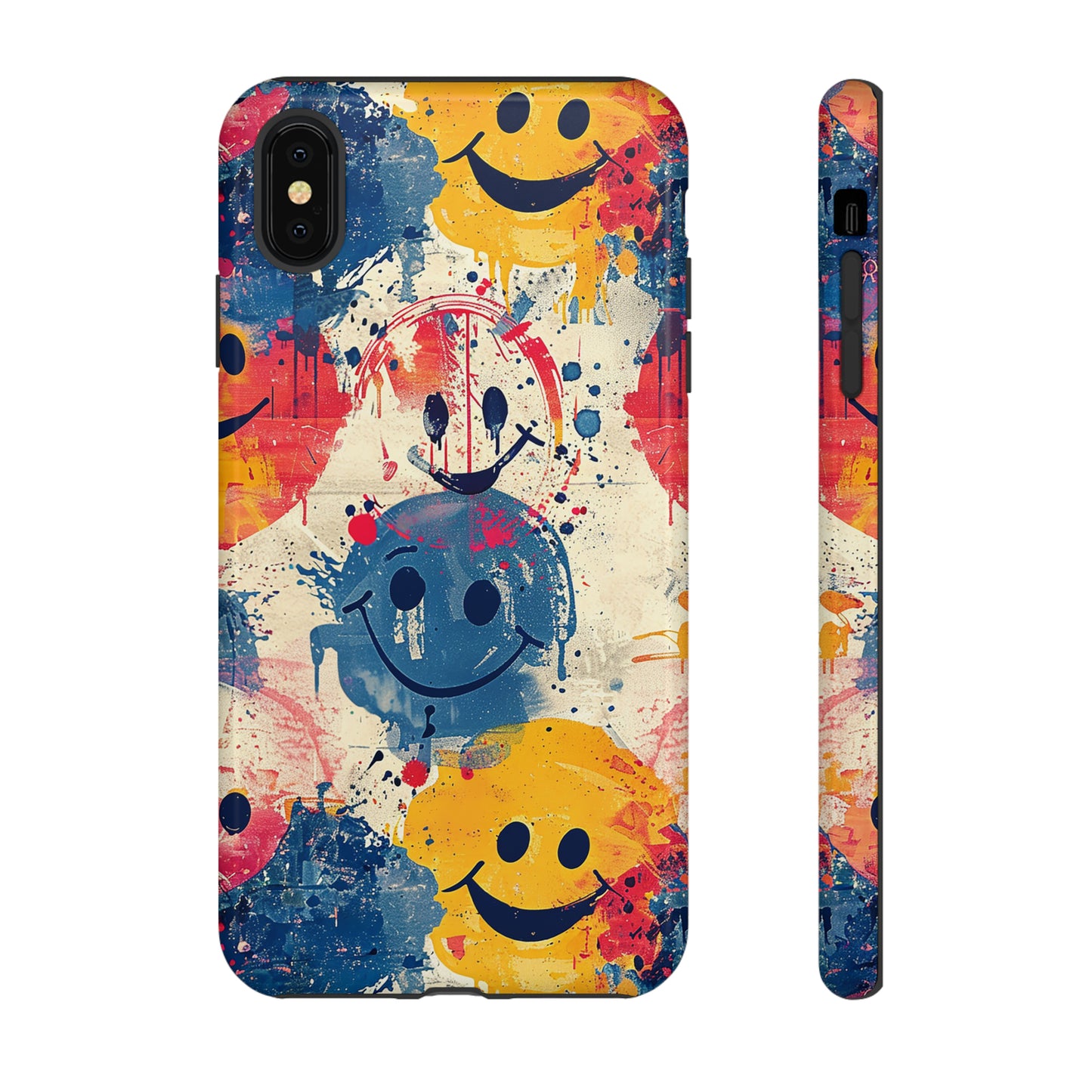 Tough Phone Case Happy Face