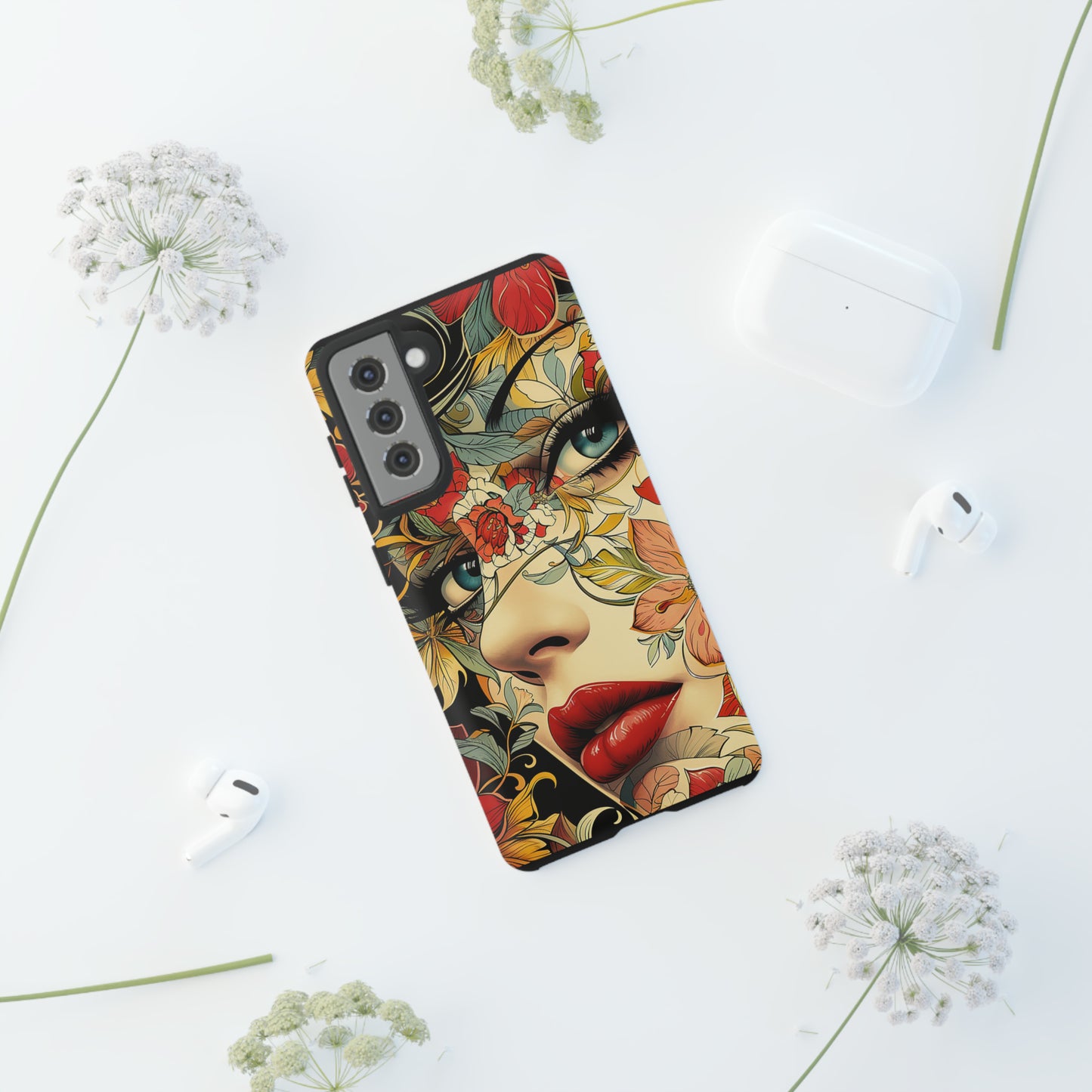 Tough Phone Case Lady Red