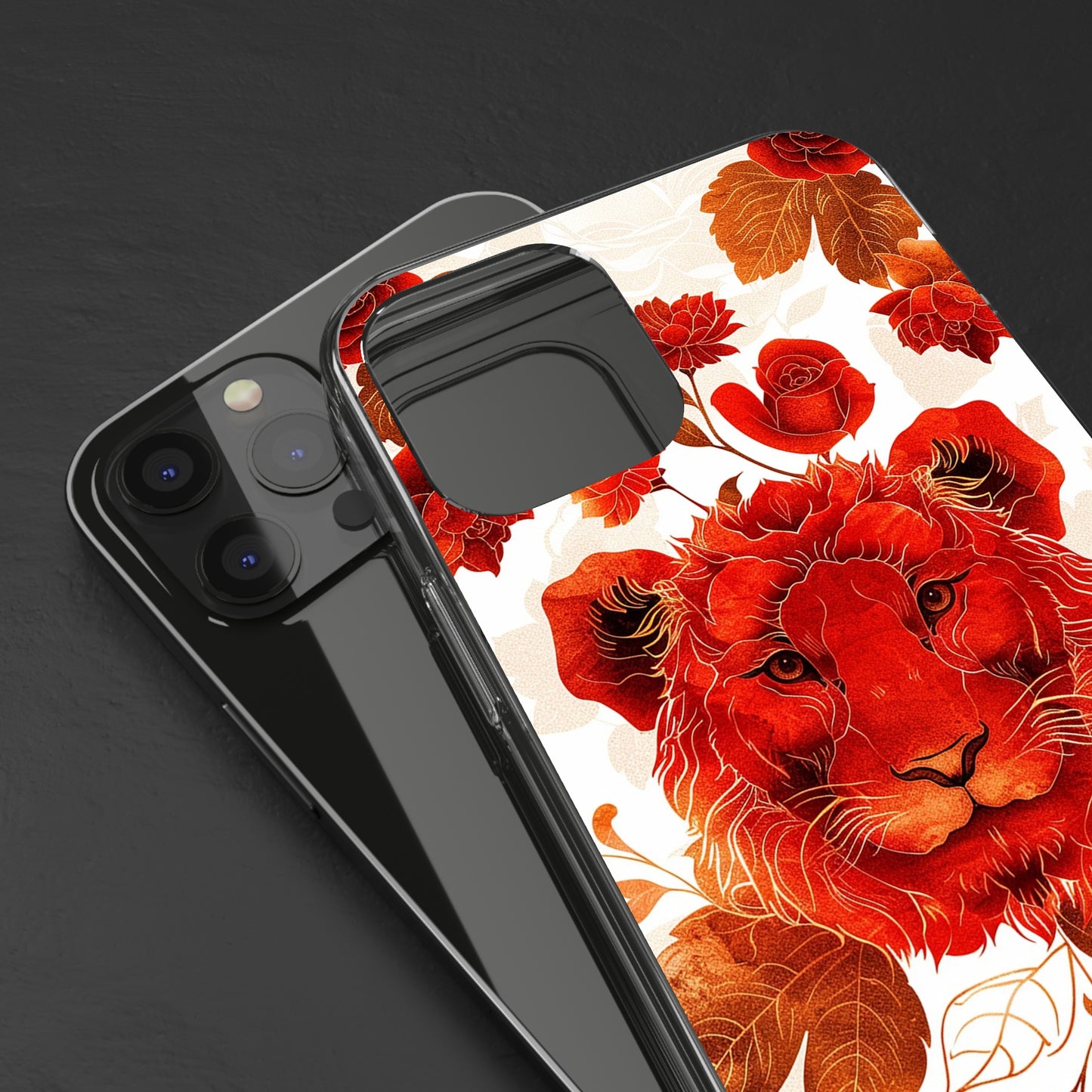 Clear Phone Cases Red Lion