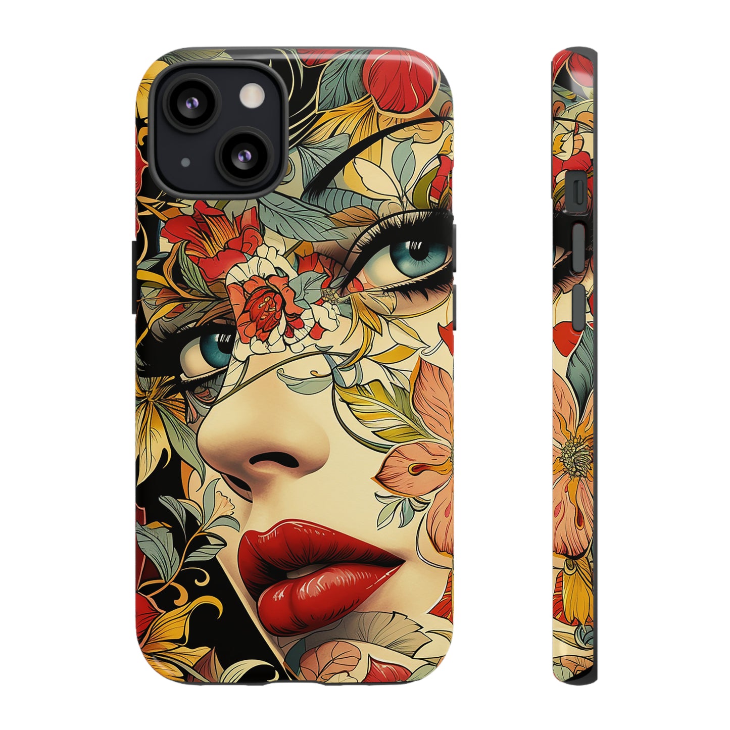 Tough Phone Case Lady Red