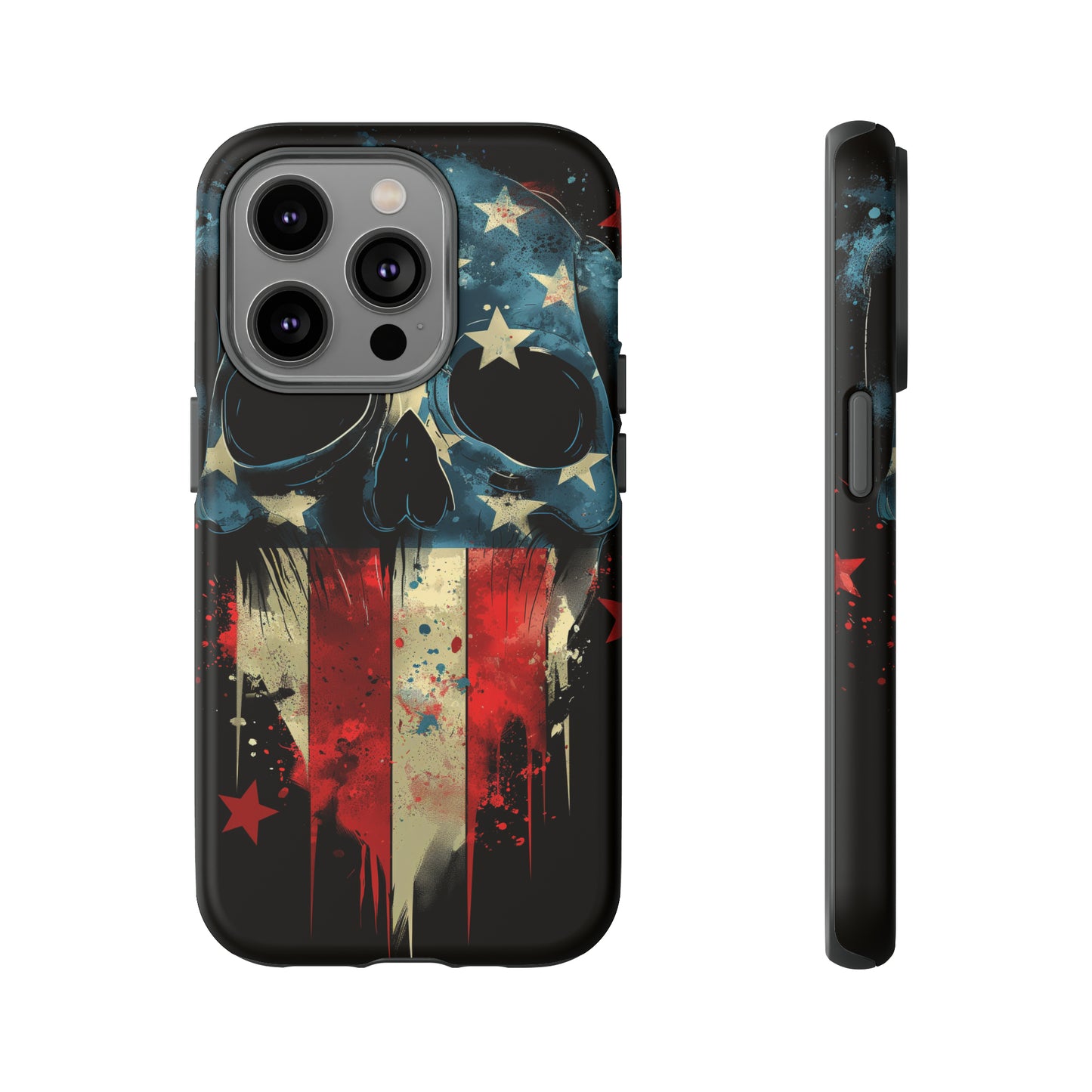 Tough Phone Cases Skull and Flag