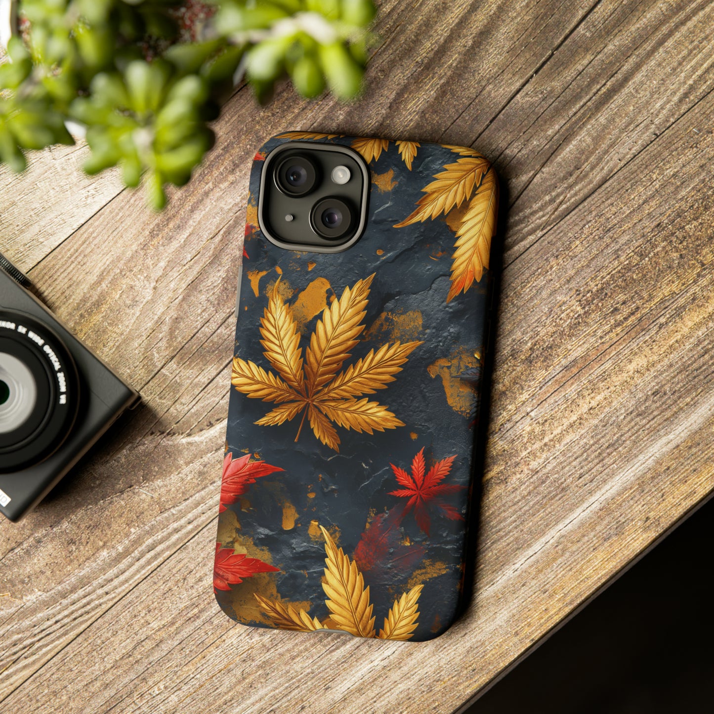 Tough Phone Case Cannabis Gold