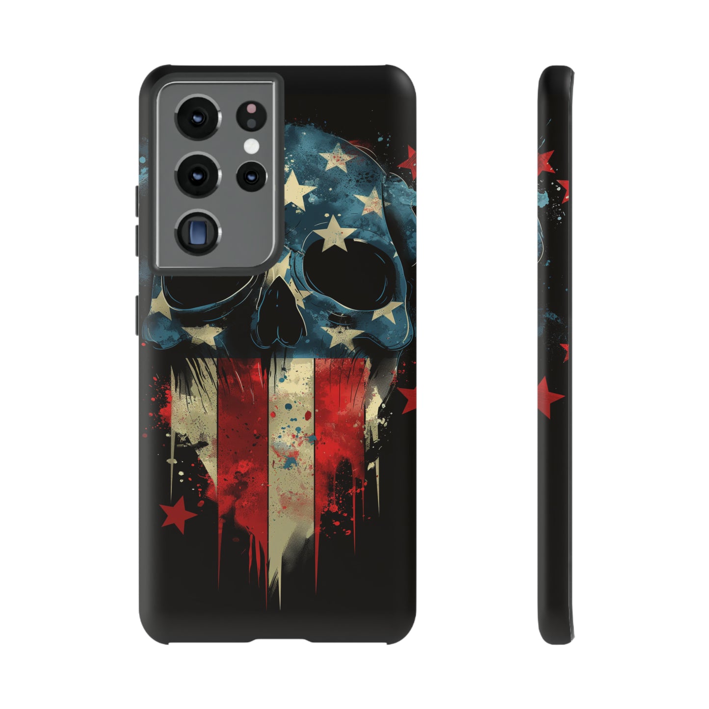 Tough Phone Cases Skull and Flag