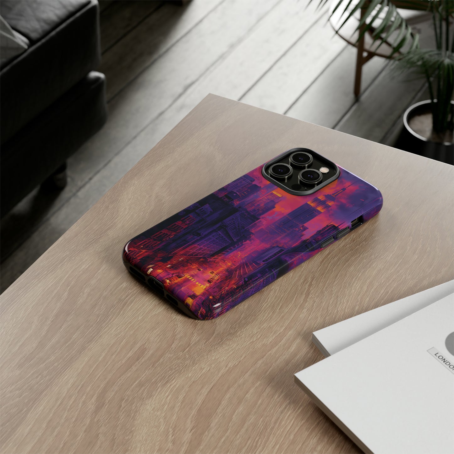 Tough Phone Case New York City Purple Haze