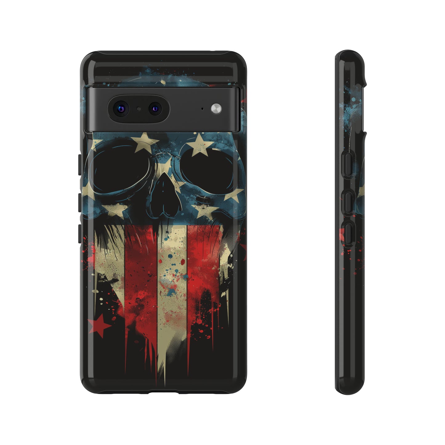 Tough Phone Cases Skull and Flag