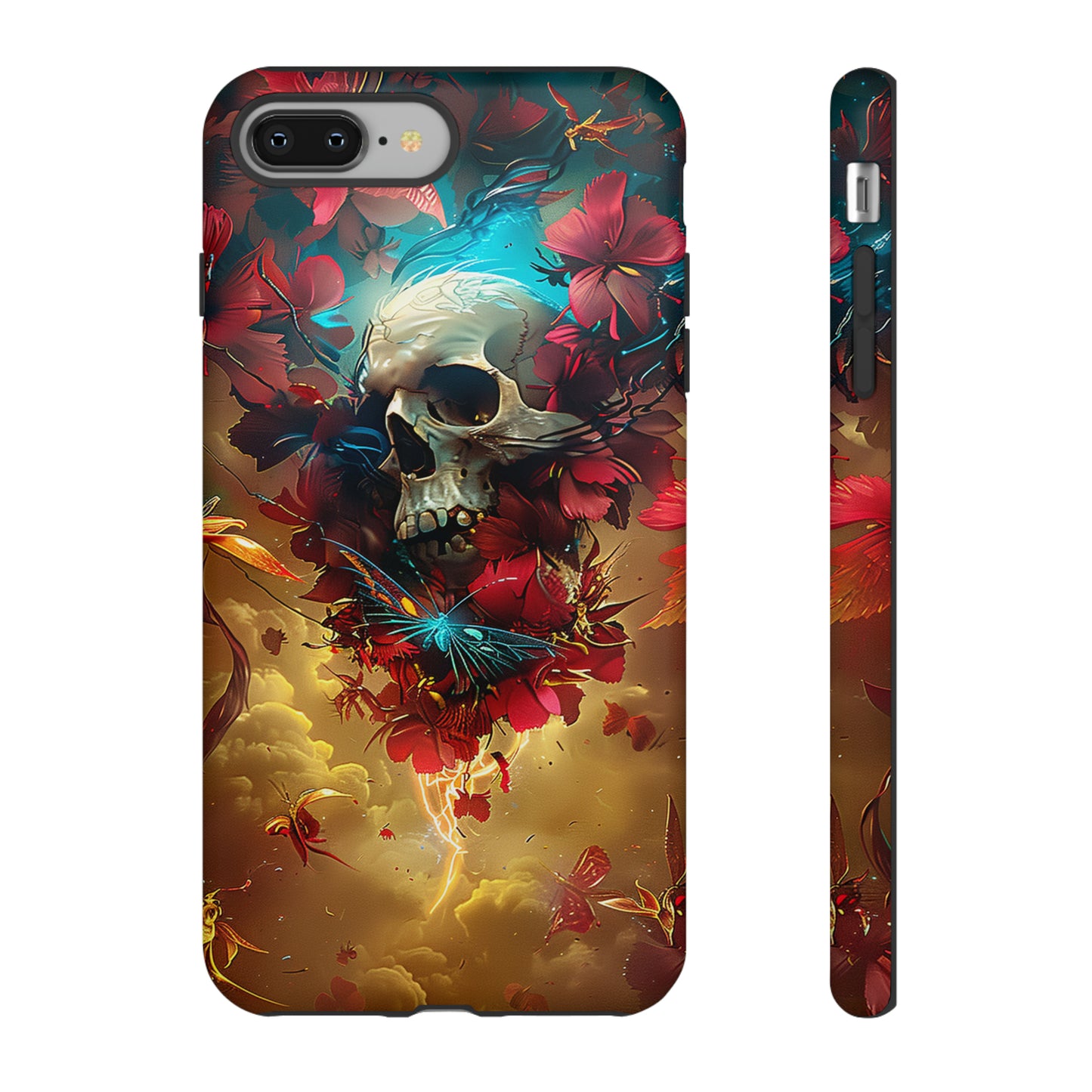 Tough Phone Cases Eternal Bloom Skull