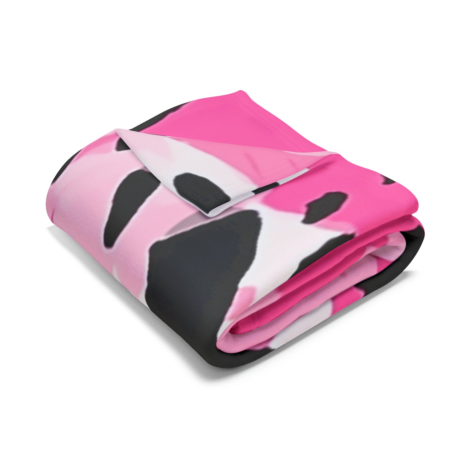 Arctic Fleece Blanket Pink Leopard Spots