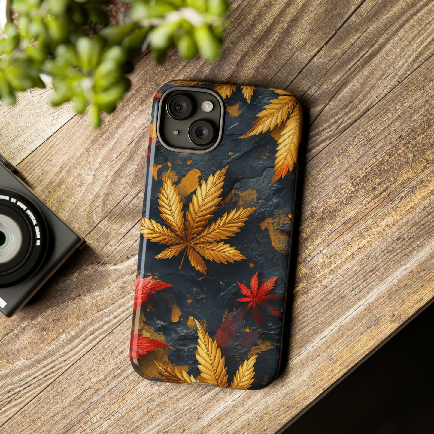 Tough Phone Case Cannabis Gold