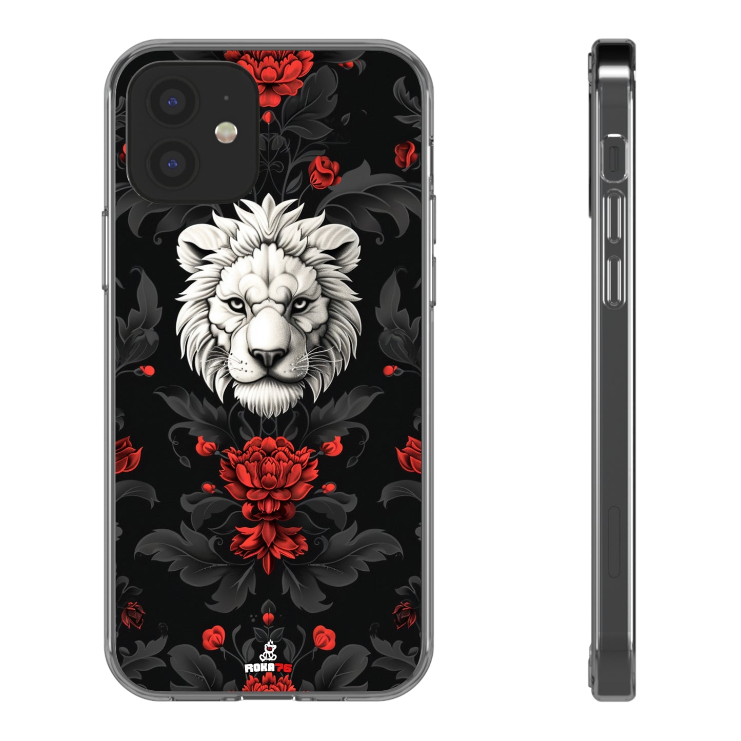 Clear Phone Cases White Lion