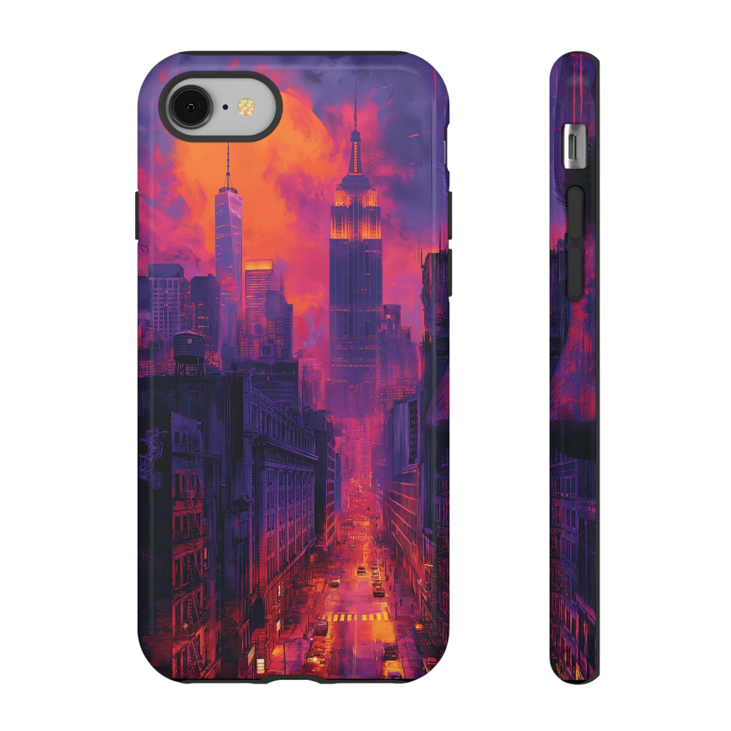 Tough Phone Case New York City Purple Haze