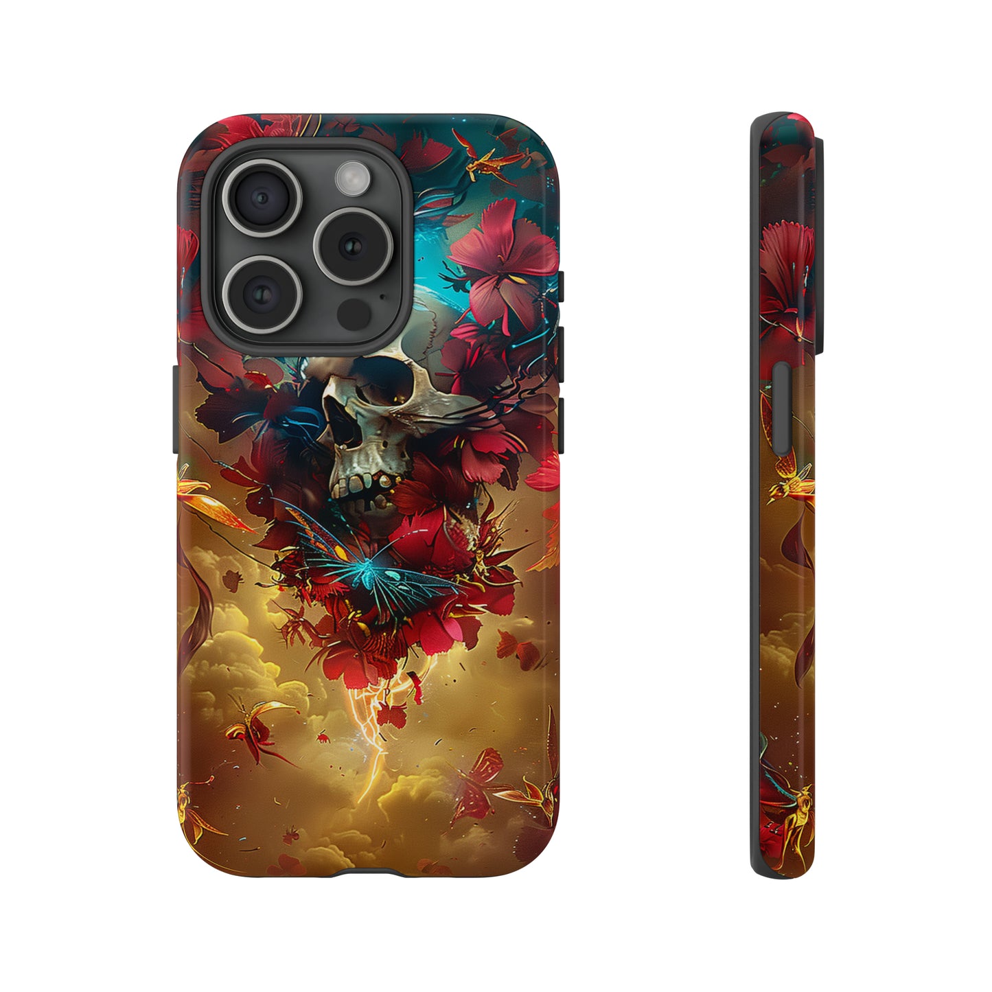 Tough Phone Cases Eternal Bloom Skull