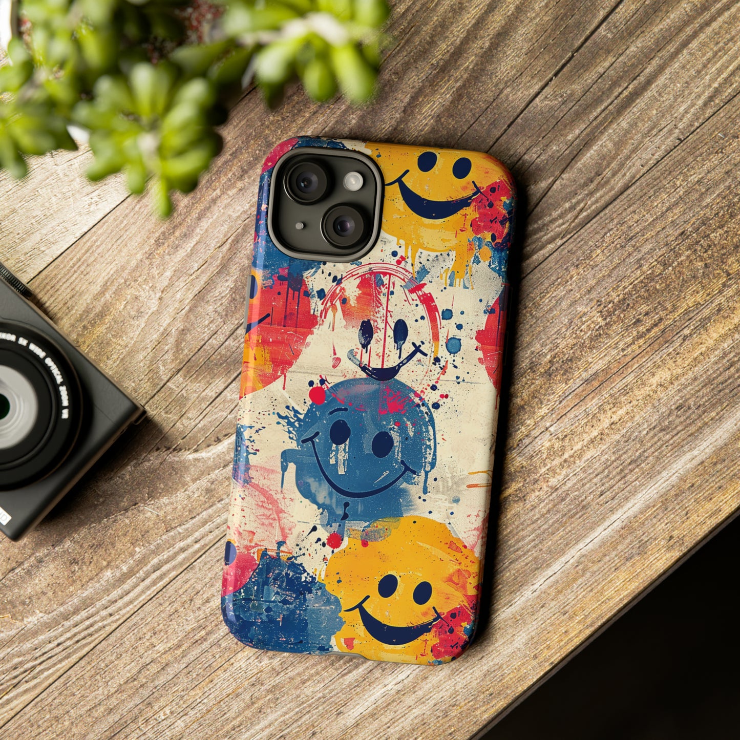 Tough Phone Case Happy Face