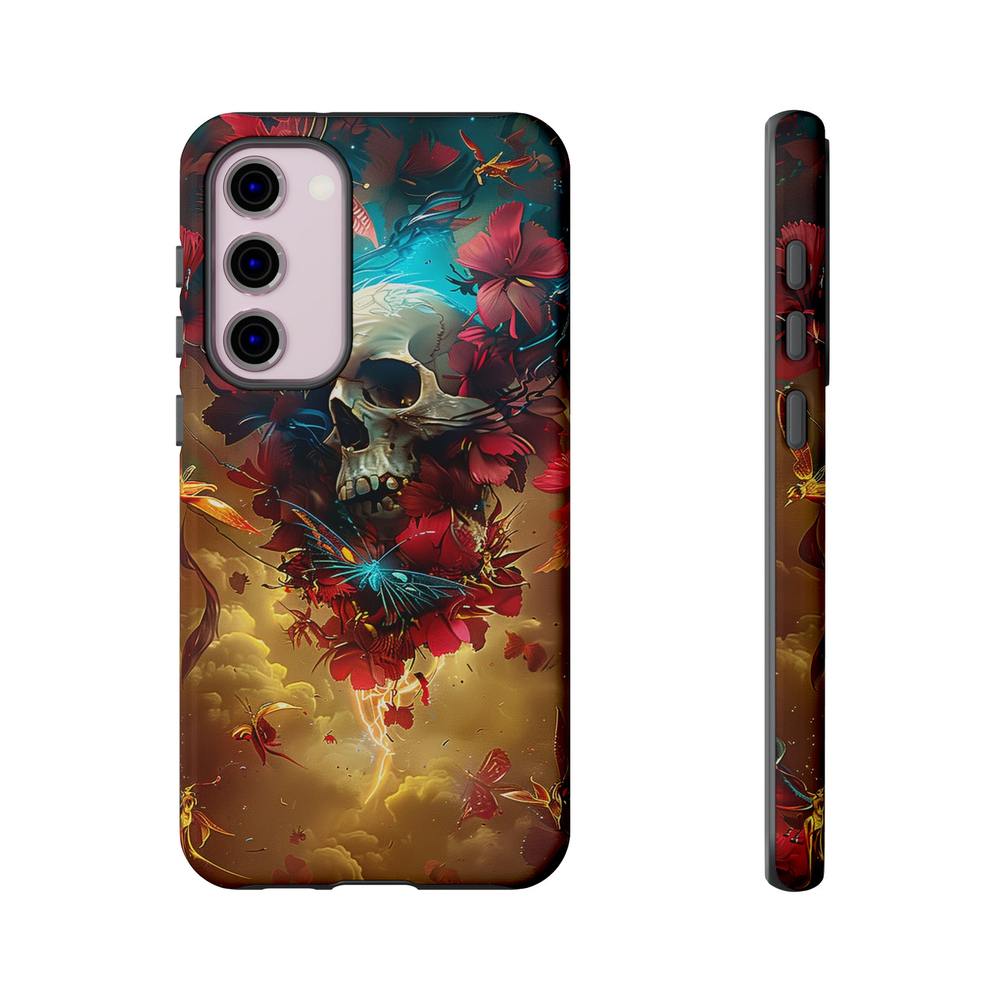 Tough Phone Cases Eternal Bloom Skull