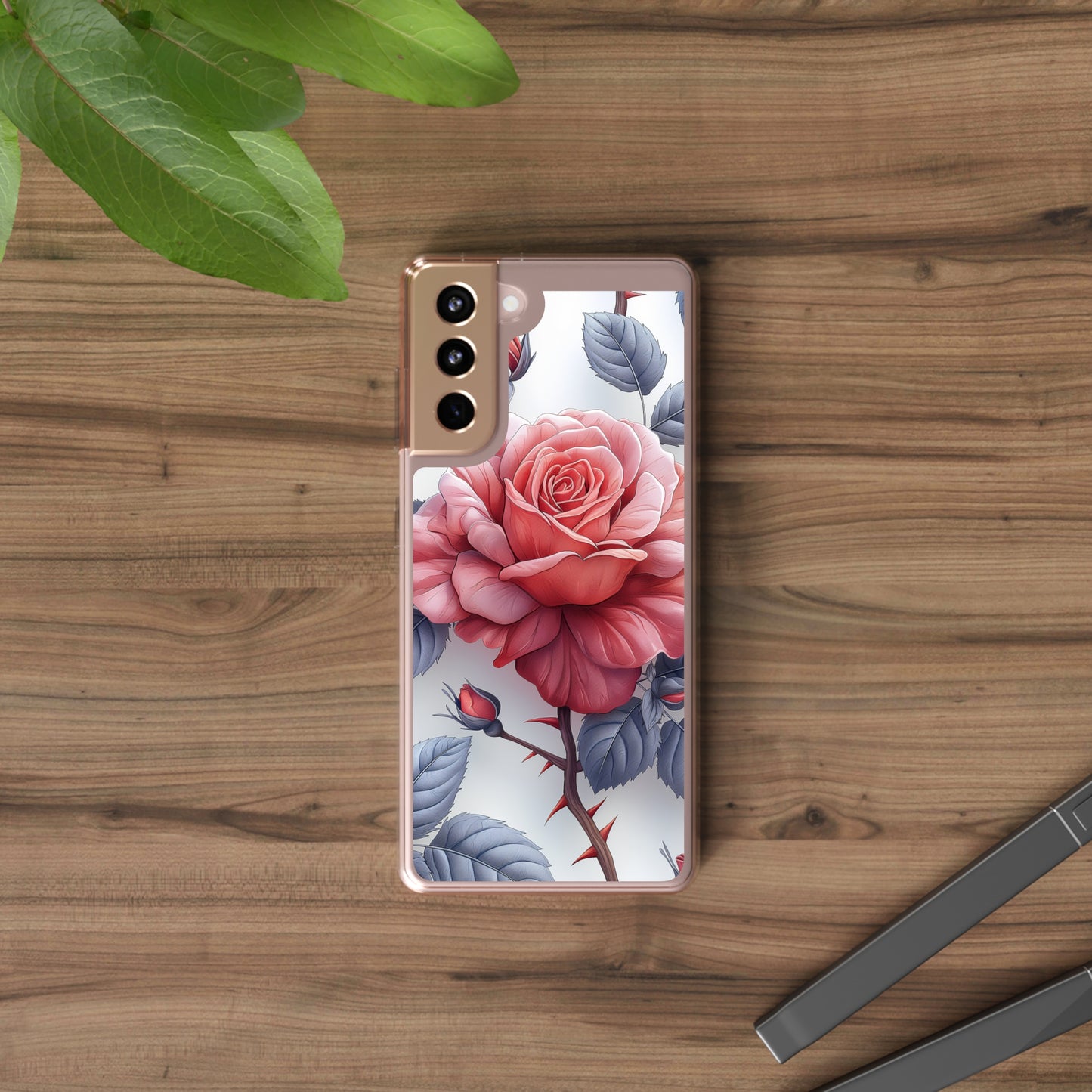 Clear Phone Cases Rose Flowers