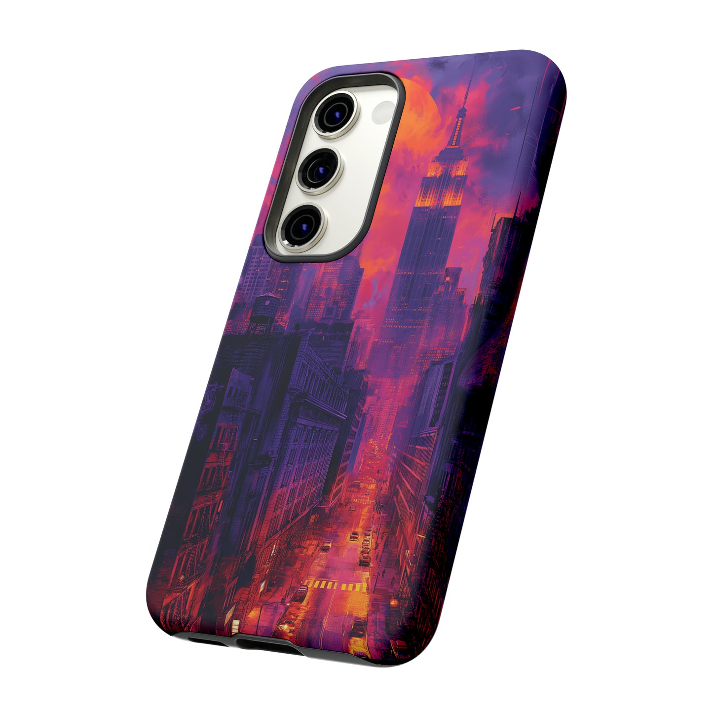 Tough Phone Case New York City Purple Haze