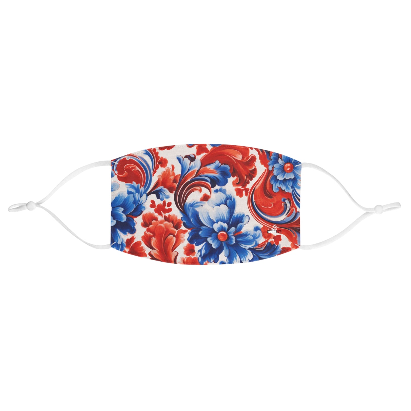 Fabric Face Mask Graphic Red White Blue