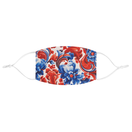 Fabric Face Mask Graphic Red White Blue