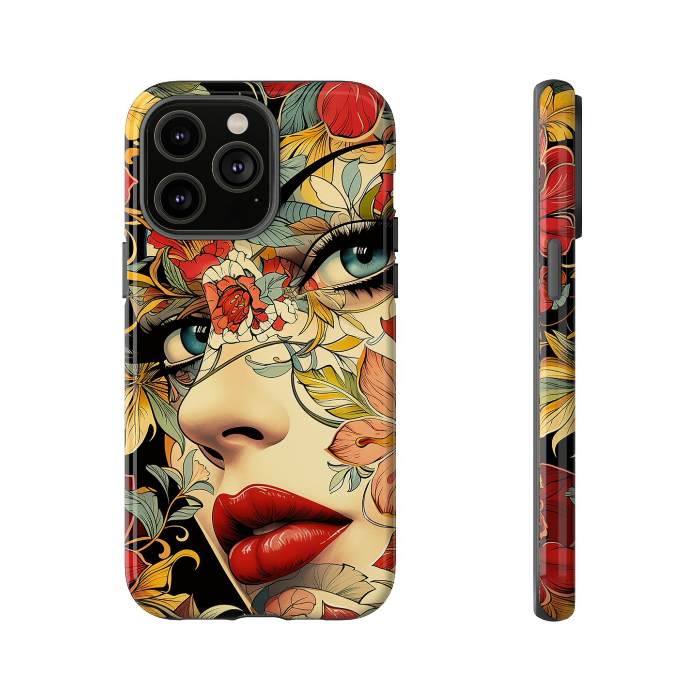 Tough Phone Case Lady Red