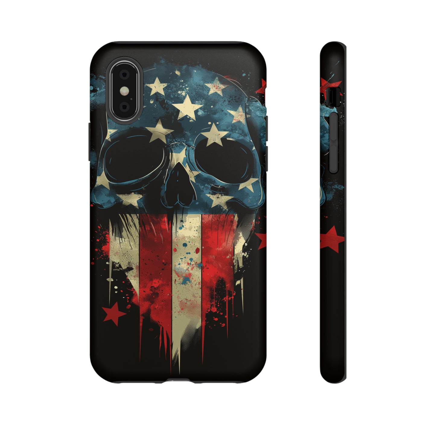 Tough Phone Cases Skull and Flag
