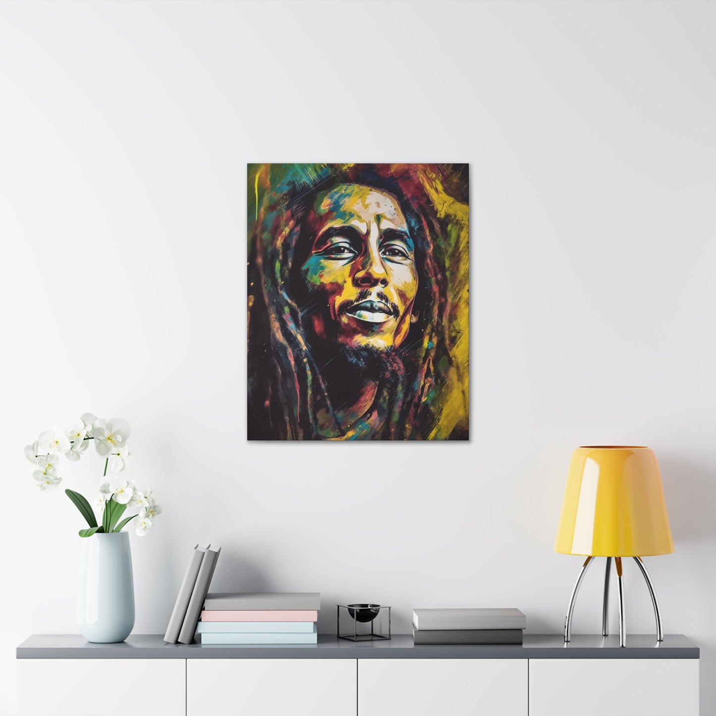 Reggae Resonance Bob Marley on Canvas