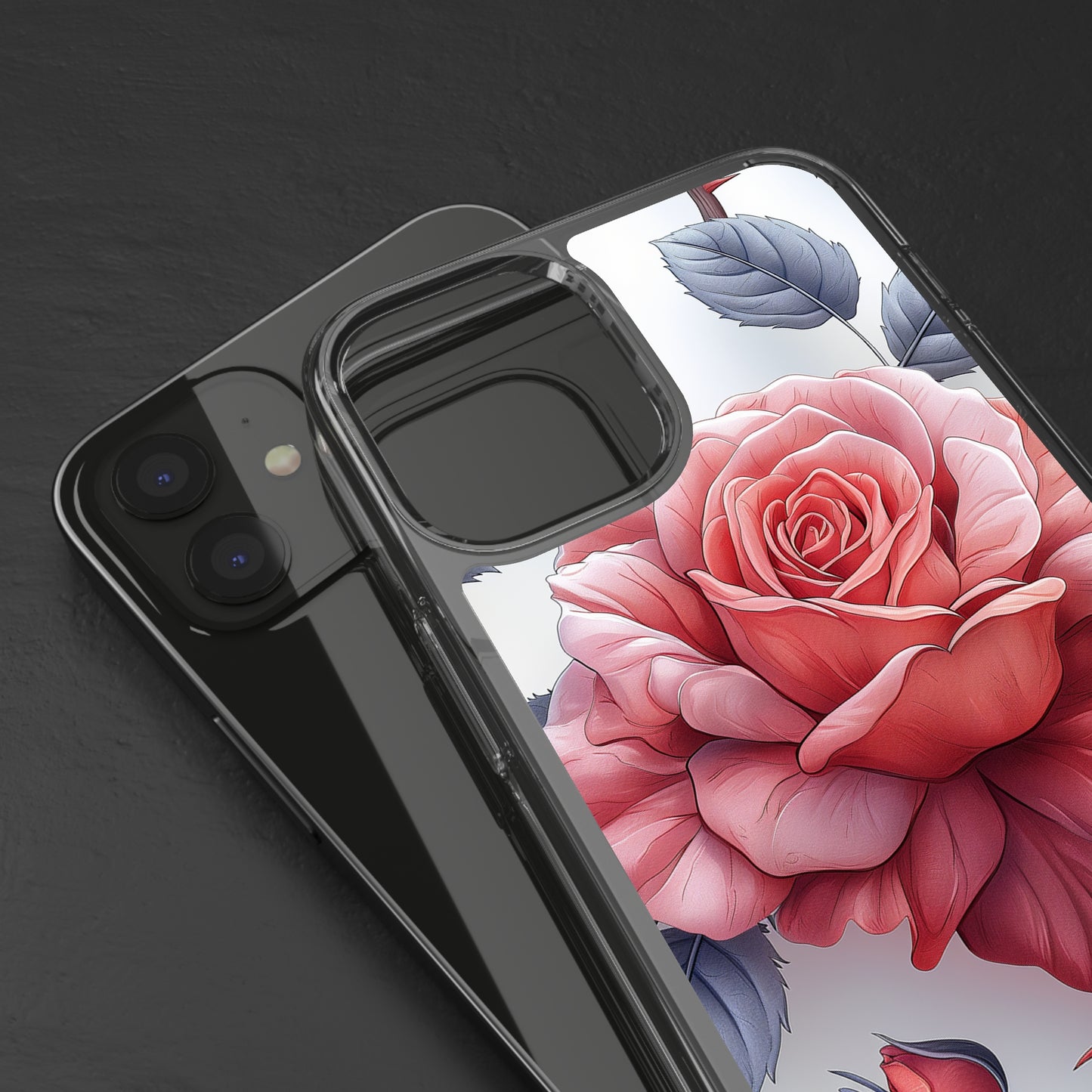 Clear Phone Cases Rose Flowers