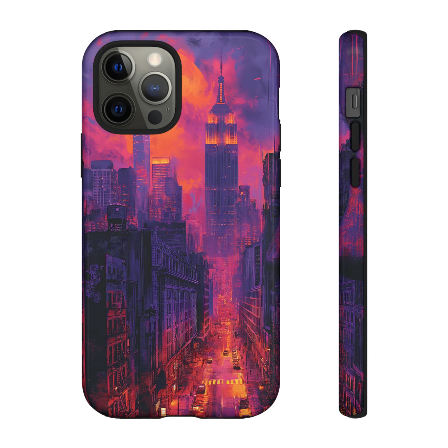 Tough Phone Case New York City Purple Haze