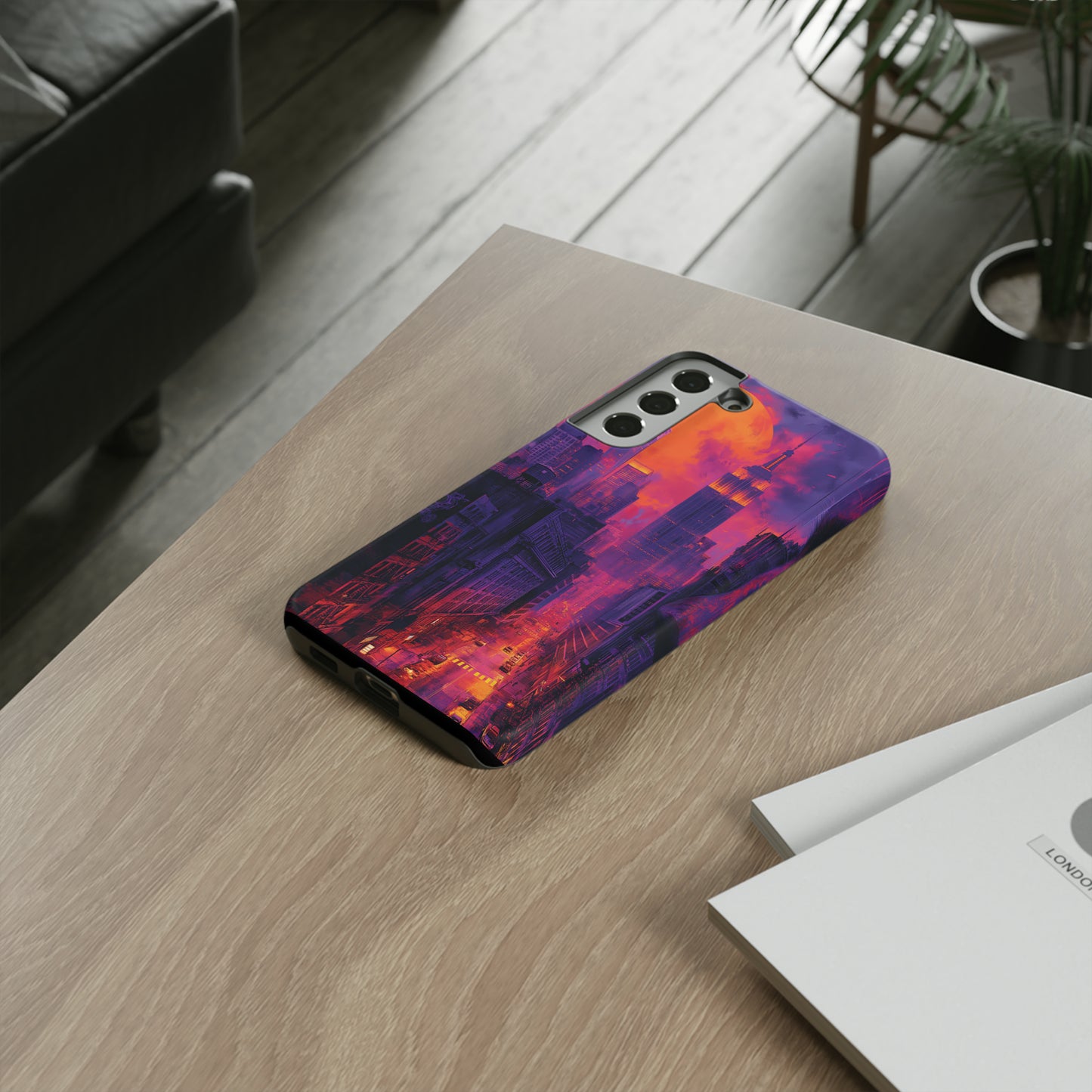 Tough Phone Case New York City Purple Haze