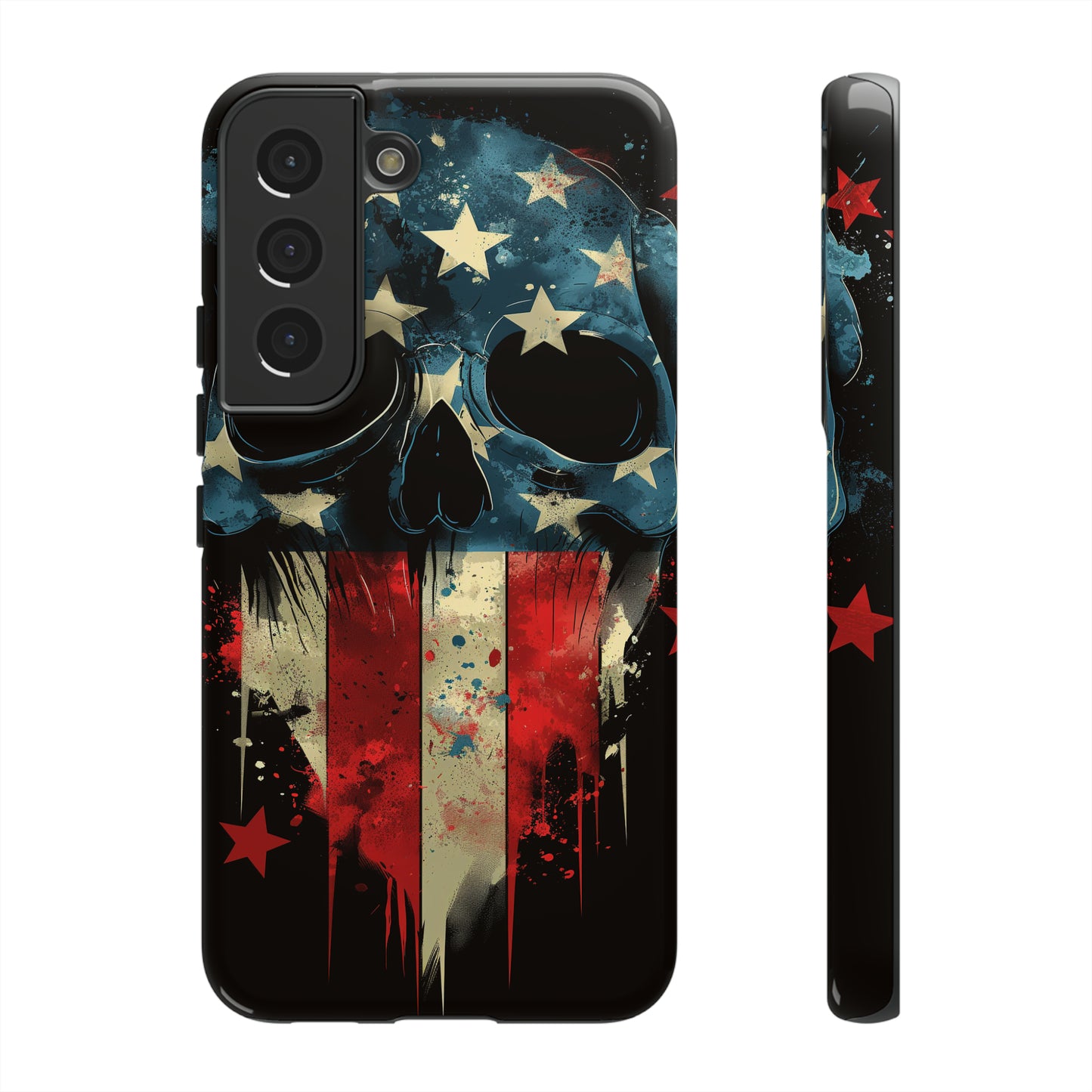 Tough Phone Cases Skull and Flag