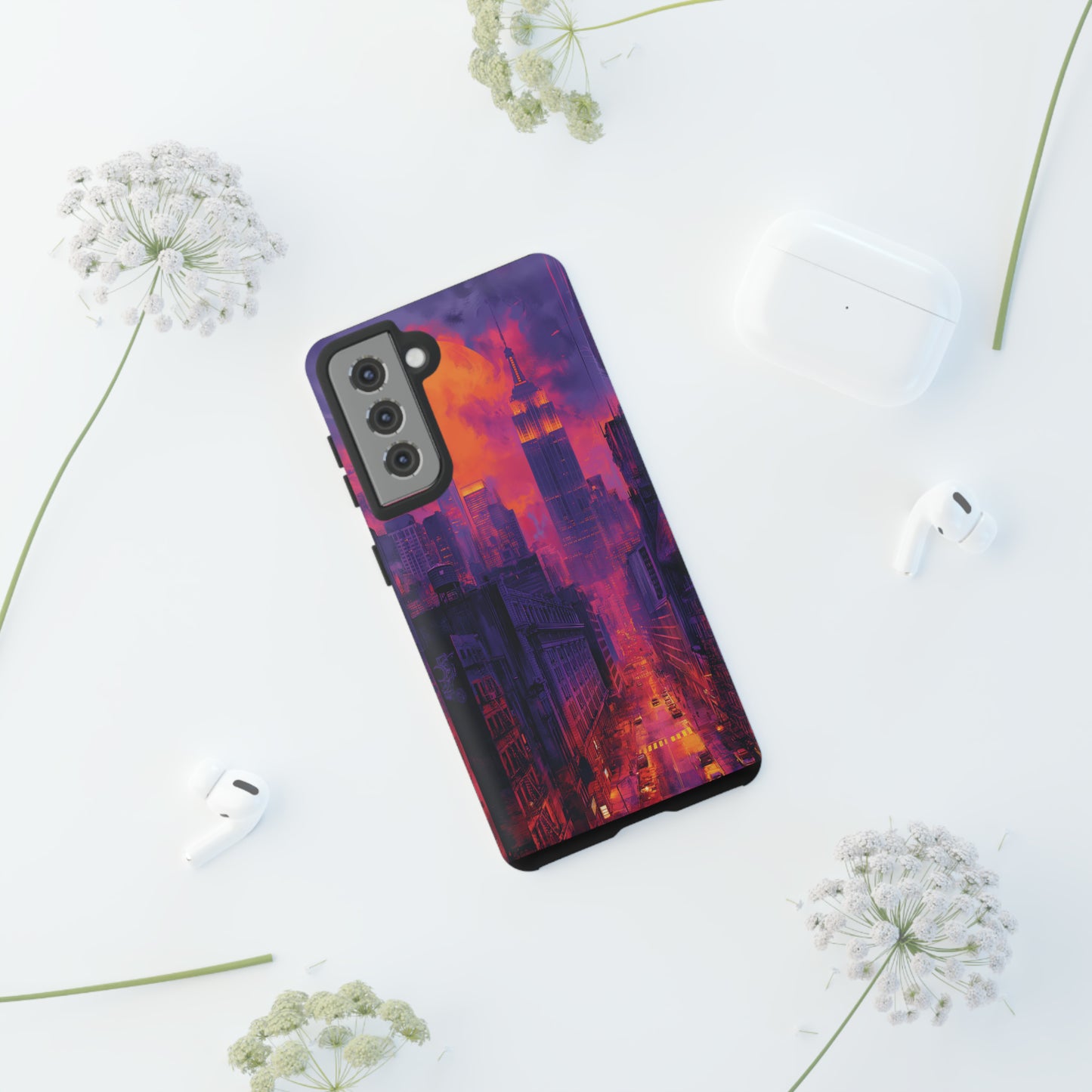 Tough Phone Case New York City Purple Haze