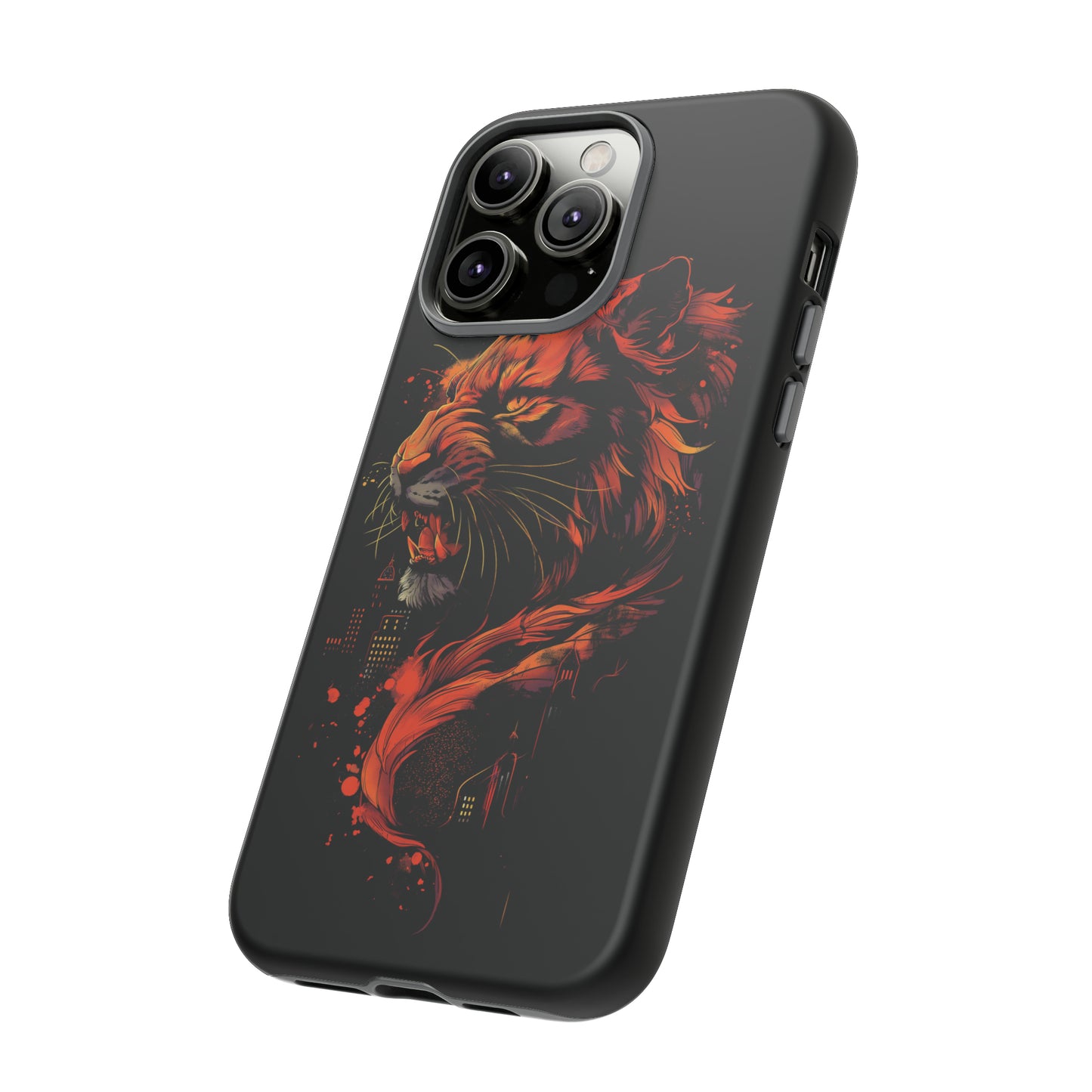 Tough Phone Case Tiger Orange and Black