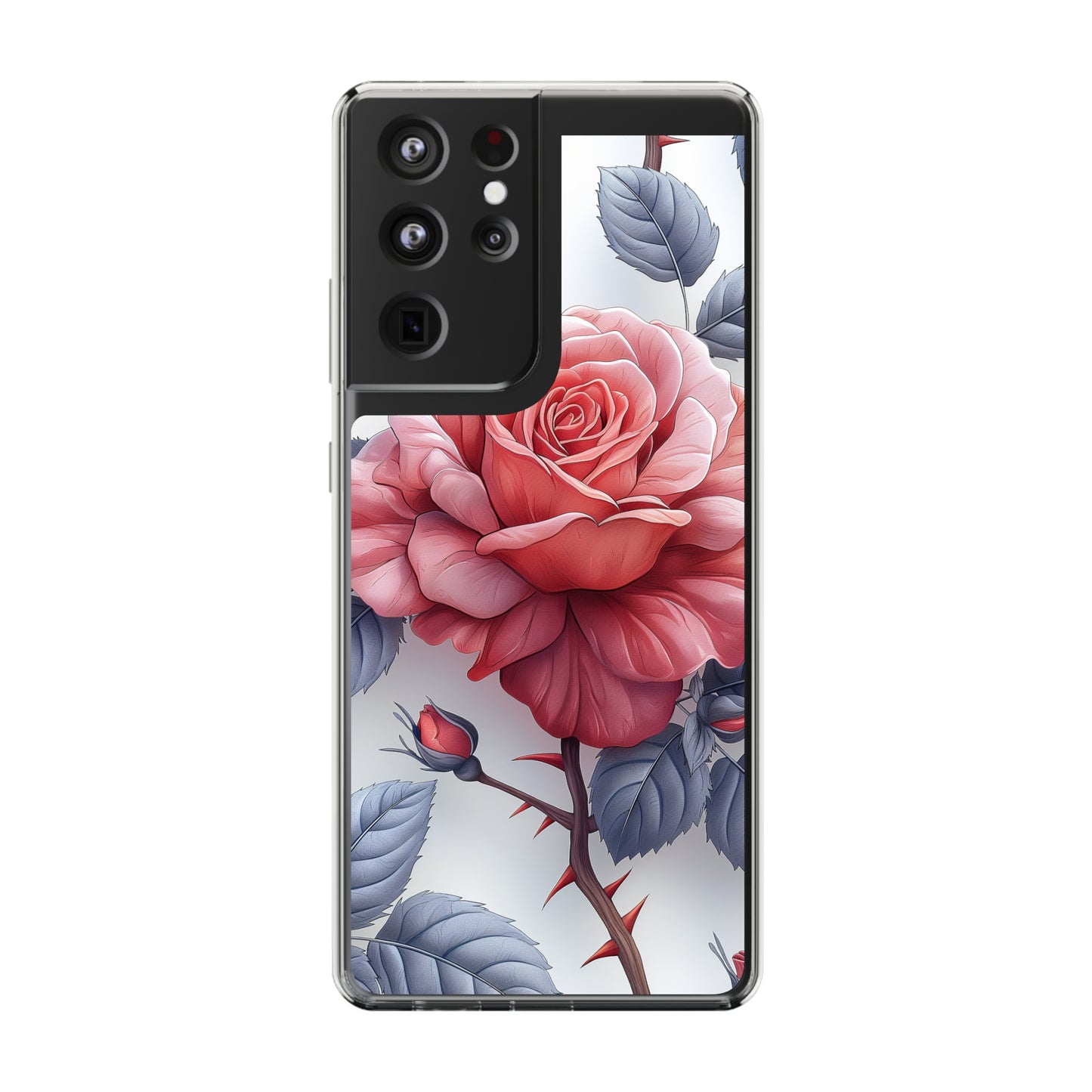 Clear Phone Cases Rose Flowers