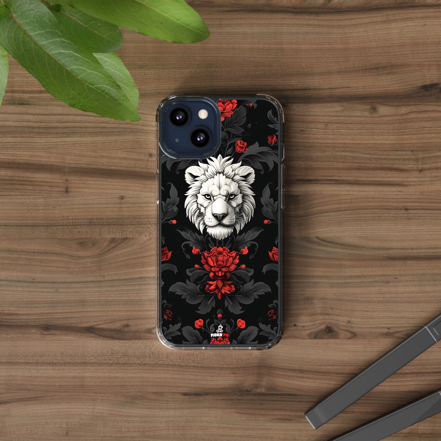 Clear Phone Cases White Lion