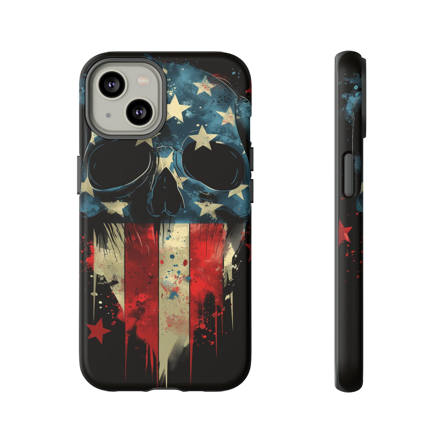 Tough Phone Cases Skull and Flag