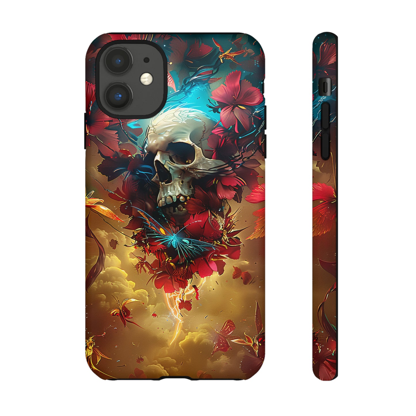 Tough Phone Cases Eternal Bloom Skull