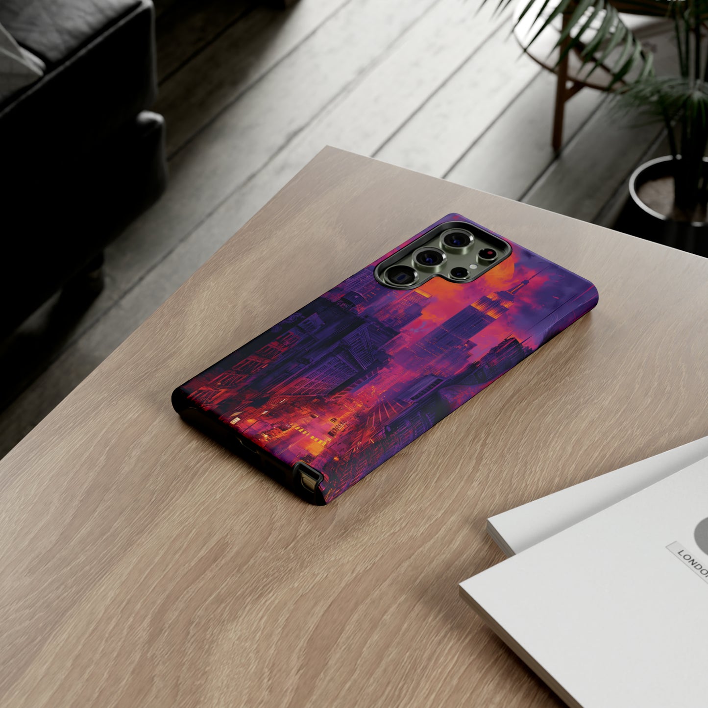 Tough Phone Case New York City Purple Haze