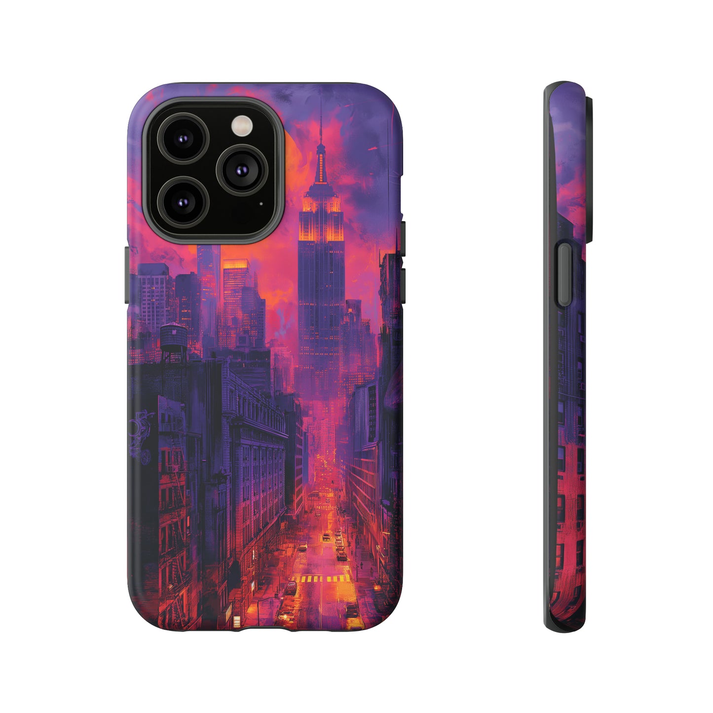 Tough Phone Case New York City Purple Haze