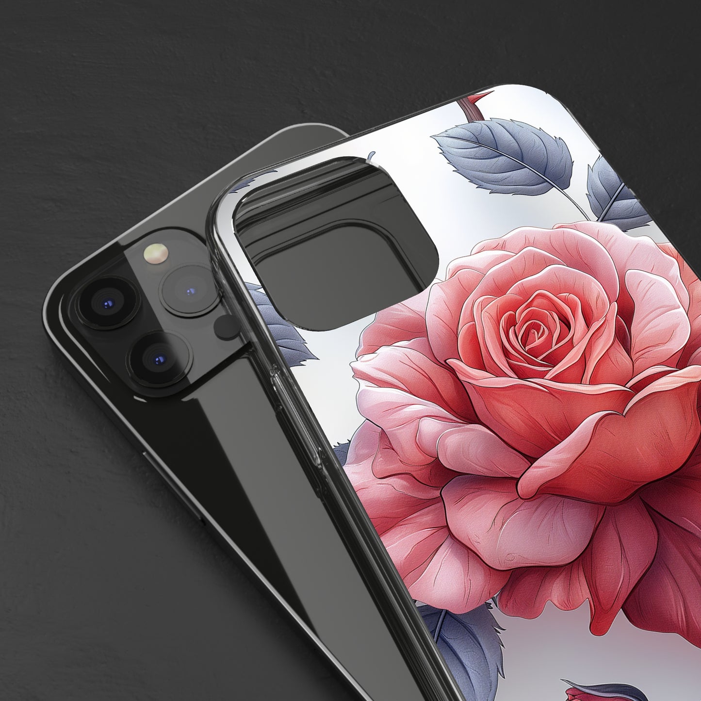 Clear Phone Cases Rose Flowers