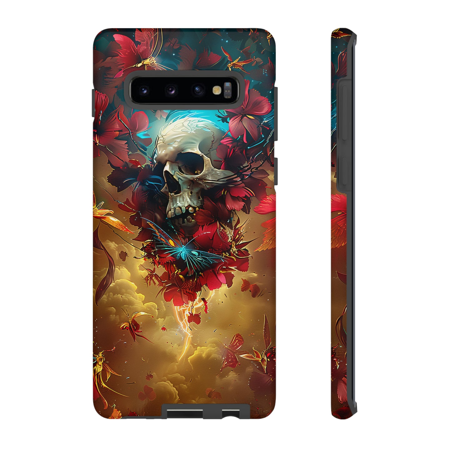 Tough Phone Cases Eternal Bloom Skull